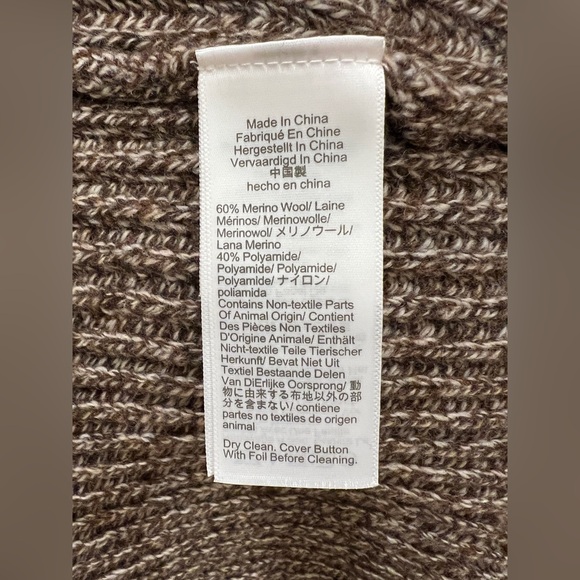 J.CREW MEN’S RUGGED MERINO WOOL-BLEND CARDIGAN SWEATER, SIZE M, NWT. - Picture 8 of 12